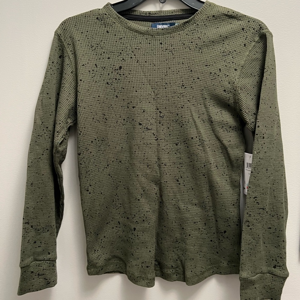 UNIVIBE Big Boys Rogen Thermal T-shirt green shirt - Picture 4 of 5
